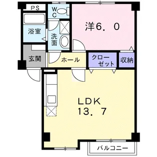 サニーガーデンハイツA【2階】の間取り
