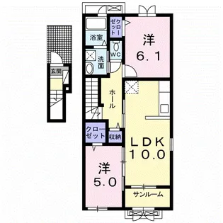 ヴィオラ【2階】の間取り