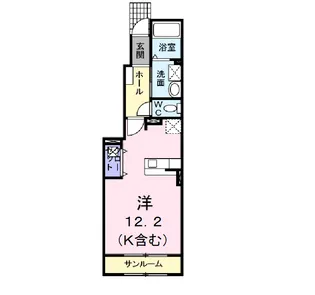 セトル・アンソレイユⅡ B【1階】の間取り