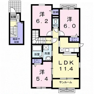 Iネット3【2階】の間取り