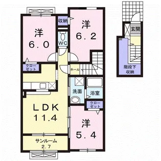 Iネット3【2階】の間取り