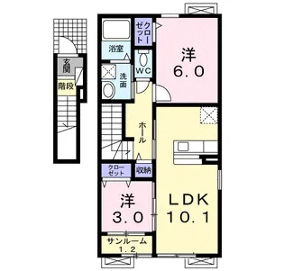 アチェレータ【2階】の間取り
