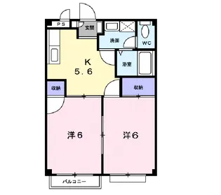 スプリングタクト【2階】の間取り