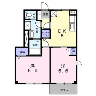 メゾンソレイユ【1階】の間取り