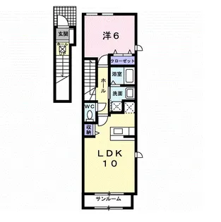 ZEKOO S【2階】の間取り