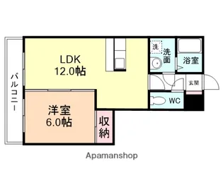 サンライトイン砺波【104号室】の間取り