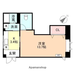 メゾン・ド・ポーラ【1階】の間取り