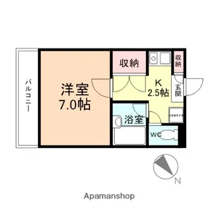 プリンスマンション【2階】の間取り