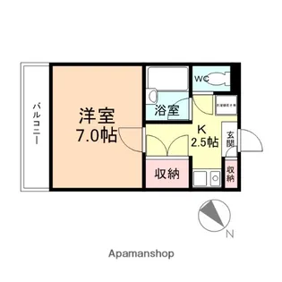 プリンスマンション【2階】の間取り