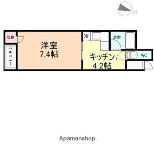 アプリコットA【3階】の間取り