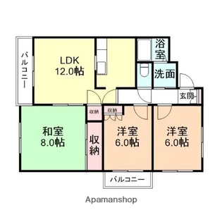 ガーデンハウス鐘紡【3階】の間取り