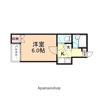ボヌールのうまちⅠ【202号室】の間取り