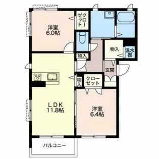 レフィシア【1階】の間取り