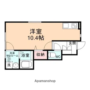 フォレスト駅南【103号室】の間取り