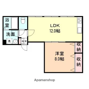 コンチネンタル丸の内【202号室】の間取り