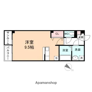 プリズムとなみ若草町【2階】の間取り
