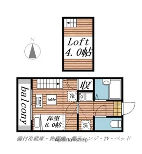 清水町第1レジデンス【208号室】の間取り