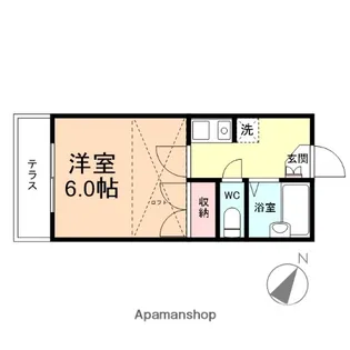 清水町第3レジデンス【108号室】の間取り