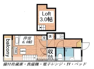清水町第2レジデンス【209号室】の間取り
