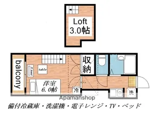 清水町第2レジデンス【110号室】の間取り