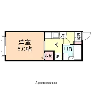 コーポフレンズ【205号室】の間取り