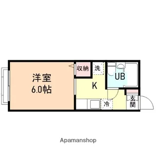 コーポフレンズ【102号室】の間取り