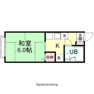 コーポフレンズ【206号室】の間取り