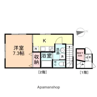 アバンティ鐘紡町A棟【205号室】の間取り