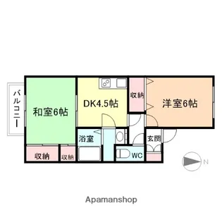 セジュール幸【B102号室】の間取り