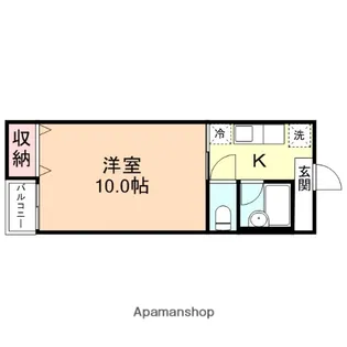 サンハイム清水【2階】の間取り