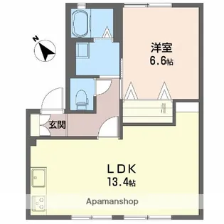 メゾン・ラフィーネ A【102号室】の間取り