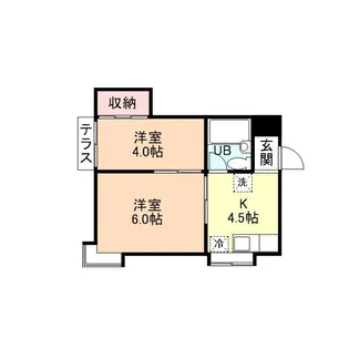 シティコーポ エレガ【101号室】の間取り