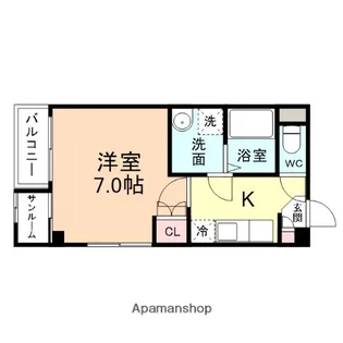 プリズム赤祖父【3階】の間取り