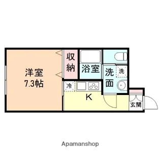 アバンティ木津C【1階】の間取り