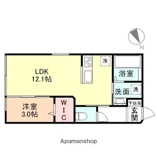 LA TOUR 羽広【203号室】の間取り