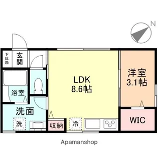 CHILL(手崎)【1階】の間取り