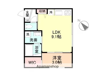 HALIA野村【203号室】の間取り