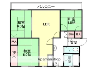 グラッツアモーレ高岡【3階】の間取り