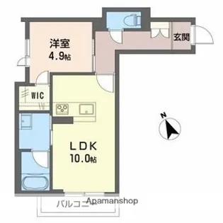 富山県高岡市宝町【マンション】の間取り