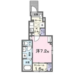 ラ・セーヌ博労【1階】の間取り