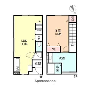 コヴェントリー 1・2【2-103号室】の間取り