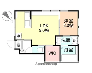 FIVE STAR【107号室】の間取り