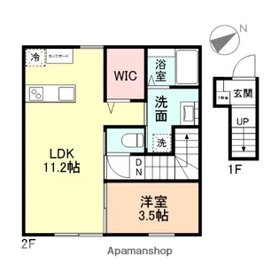 BLOOM内免 B【205号室】の間取り