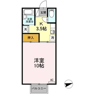 コーポ・セジュール【2階】の間取り