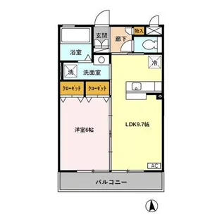 チューリップ フィールド【1階】の間取り