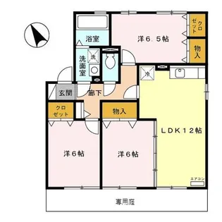 リビングタウン中川栄町 A【1階】の間取り