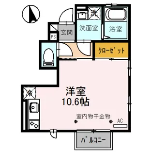 カーサ ルブニール【1階】の間取り