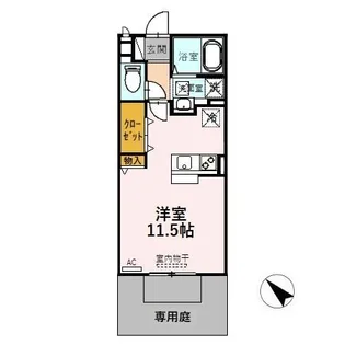 リエゾンE棟【1階】の間取り