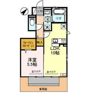 メゾン ル ヴェール【1階】の間取り