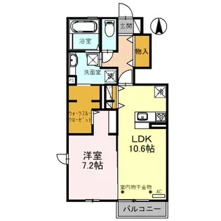 シャイネイト【1階】の間取り